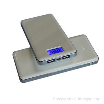 12000mAh Portable High Capacity 5V/3.1A Dual-USB Port External Battery Power Bank Backup Charger
